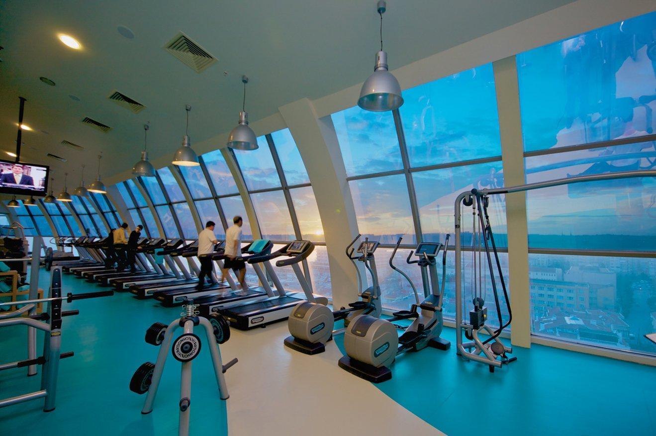 Eser Premium Hotel & Spa Büyükçekmece Létesítmények fotó The gym at the 88th floor