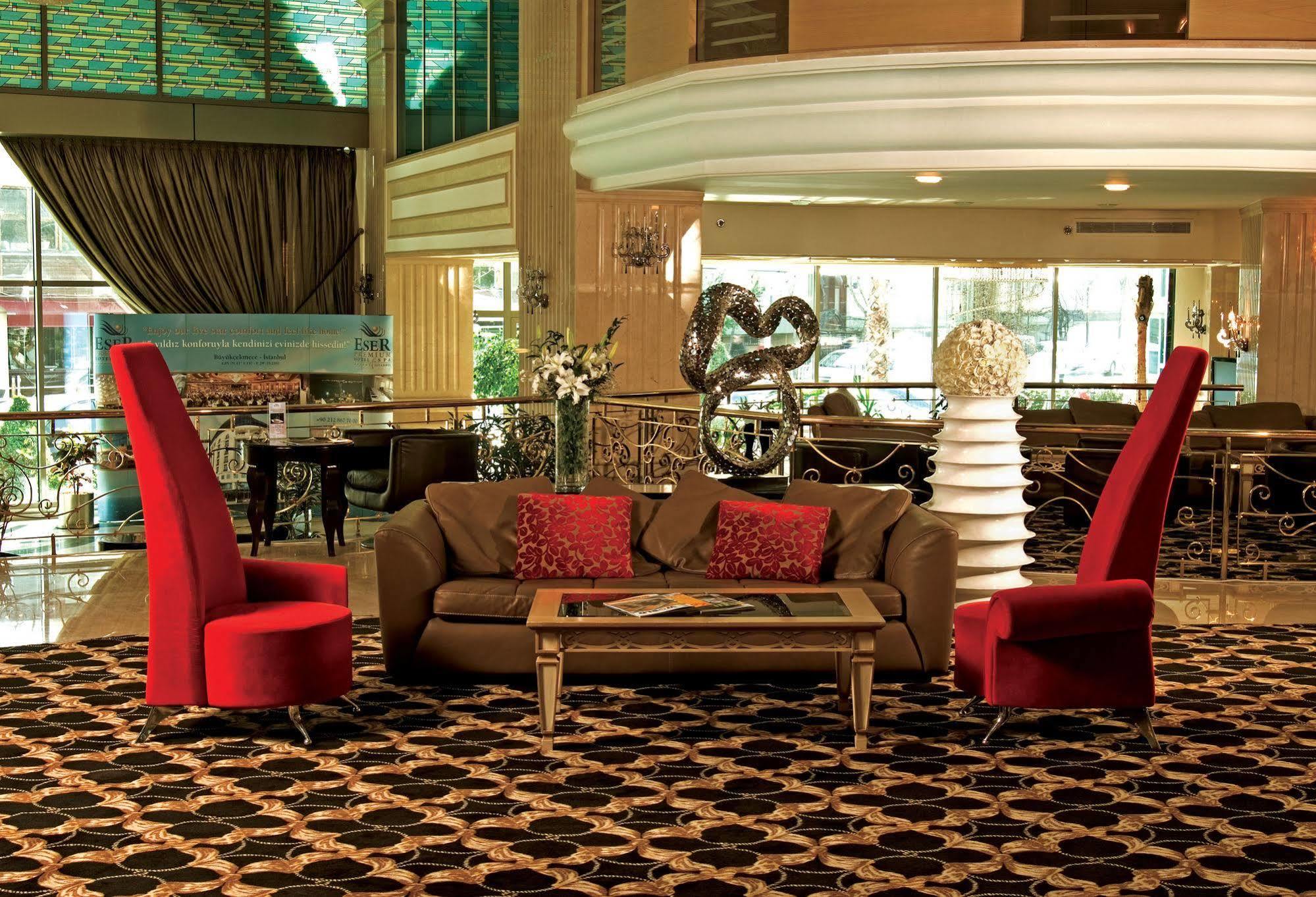 Eser Premium Hotel & Spa Büyükçekmece Kültér fotó The lobby of the hotel